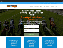 Tablet Screenshot of betsfortoday.com